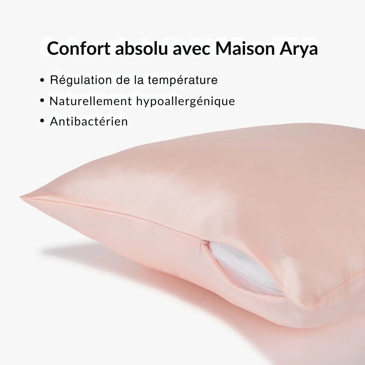 Taie d'oreiller en soie